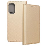 OEM Motorola Moto G52 könyvtok, fliptok, telefon tok, mágneszáras, bankkártyatartós, arany