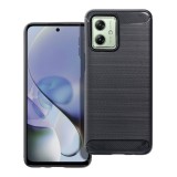 OEM Motorola Moto G54 5G szilikon tok, hátlaptok, telefon tok, karbon mintás, fekete, Simple carbon