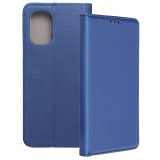 OEM Motorola Moto G55 5G könyvtok, fliptok, telefon tok, mágneszáras, bankkártyatartós, sötétkék