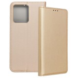 OEM Motorola Moto G84 5G könyvtok, fliptok, telefon tok, mágneszáras, bankkártyatartós, arany