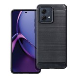 OEM Motorola Moto G84 5G szilikon tok, hátlaptok, telefon tok, karbon mintás, fekete, Carbon case