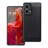 OEM Motorola Moto G85 5G szilikon tok, hátlaptok, telefon tok, karbon mintás, fekete, Carbon case