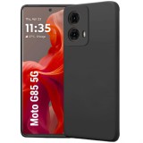 OEM Motorola Moto G85 5G szilikon tok, hátlaptok, telefon tok, matt, fekete