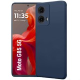 OEM Motorola Moto G85 5G szilikon tok, hátlaptok, telefon tok, matt, sötétkék