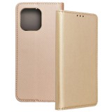 OEM Motorola Moto G86 5G könyvtok, fliptok, telefon tok, bankkártyatartós, mágneszáras, arany, Smart Case book