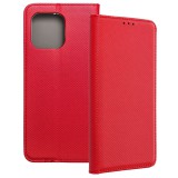 OEM Motorola Moto G86 5G könyvtok, fliptok, telefon tok, bankkártyatartós, mágneszáras, piros, Smart Case book