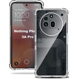 OEM Nothing Phone (3a) Pro szilikon tok, hátlaptok, telefon tok, erősített sarkokkal, kamera védelemmel, átlátszó, Anti Shock, 1.5mm