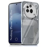 OEM Nothing Phone (3a) Pro szilikon tok, hátlaptok, telefon tok, vastag, átlátszó, 2mm