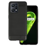 OEM Realme 9 4G / Realme 9 Pro Plus 5G szilikon tok, hátlaptok, telefon tok, karbon mintás, fekete, Carbon case