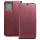 OEM Realme C31 könyvtok, fliptok, telefon tok, mágneszáras, bankkártyatartós, bordó, Smart Magnetic