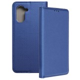 OEM Realme C33 könyvtok, fliptok, telefon tok, mágneszáras, bankkártyatartós, sötétkék