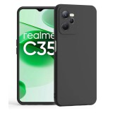 OEM Realme C35 szilikon tok, telefon tok, hátlaptok, matt, fekete, Matt case