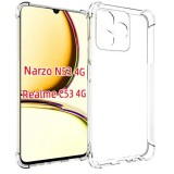 OEM Realme C53 szilikon tok, hátlaptok, telefon tok, erősített sarkokkal, átlátszó, Anti Shock, 1.5mm