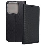 OEM Realme Note 70T könyvtok, fliptok, telefon tok, bankkártyatartós, mágneszáras, fekete, Smart Case book