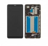 OEM Samsung A013 Galaxy A01 Core (2020) fekete gyári LCD kijelző érintővel és kerettel