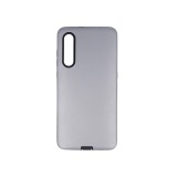 OEM Samsung Galaxy A02S hátlap tok, telefon tok, ütésálló, ezüst, Defender Smooth