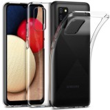 OEM Samsung Galaxy A02S szilikon tok, hátlaptok, telefon tok, vastag, átlátszó, 2mm