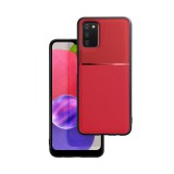 OEM Samsung Galaxy A03s hátlap tok, telefon tok, stílusos, prémium, piros, Noble Case