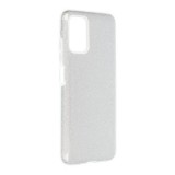 OEM Samsung Galaxy A03s szilikon tok, hátlaptok, telefon tok, csillámos, ezüst, Shining Case