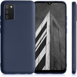 OEM Samsung Galaxy A03s szilikon tok, hátlaptok, telefon tok, matt, sötétkék