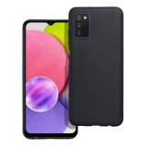 OEM Samsung Galaxy A03s szilikon tok, telefon tok, hátlaptok, matt, fekete, Matt case