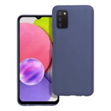 OEM Samsung Galaxy A03s szilikon tok, telefon tok, hátlaptok, matt, kék, Matt case