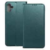 OEM Samsung Galaxy A05 könyvtok, fliptok, telefon tok, bankkártyatartós, mágneszáras, zöld, Smart Magneto