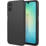 OEM Samsung Galaxy A07 szilikon tok, hátlaptok, telefon tok, velúr belsővel, matt, fekete, Silicon