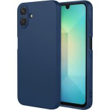 OEM Samsung Galaxy A07 szilikon tok, hátlaptok, telefon tok, velúr belsővel, matt,sötétkék, Silicon