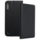 OEM Samsung Galaxy A10 könyvtok, fliptok, telefon tok, bankkártyatartós, mágneszáras, fekete, Smart Case book