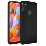 OEM Samsung Galaxy A11 szilikon tok, hátlaptok, telefon tok, matt, fekete