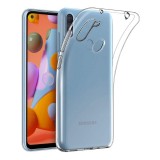 OEM Samsung Galaxy A11 szilikon tok, hátlaptok, telefon tok, vékony, átlátszó, 1mm