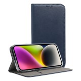 OEM Samsung Galaxy A13 4G könyvtok, fliptok, telefon tok, bankkártyatartós, mágneszáras, kék, Smart Magneto