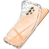 OEM Samsung Galaxy A13 4G szilikon tok, hátlaptok, telefon tok, csillámos, átlátszó, Shine