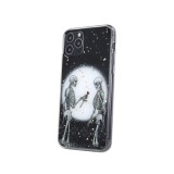 OEM Samsung Galaxy A13 5G / A04s hátlaptok, telefon tok, kemény, fekete, csontváz mintás, Romantic Skeletons 2