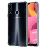 OEM Samsung Galaxy A20s szilikon tok, hátlaptok, telefon tok, erősített sarkokkal, átlátszó, Anti Shock, 0.5mm