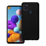 OEM Samsung Galaxy A21s szilikon tok, hátlaptok, telefon tok, matt, fekete