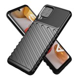 OEM Samsung Galaxy A22 4G szilikon tok, hátlap tok, ütésálló, fekete, Thunder