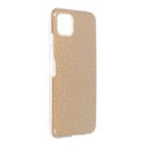 OEM Samsung Galaxy A22 4G szilikon tok, hátlaptok, telefon tok, csillámos, arany, Shining Case