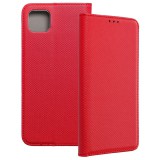 OEM Samsung Galaxy A22 5G könyvtok, fliptok, telefon tok, bankkártyatartós, mágneszáras, piros, Smart Case book