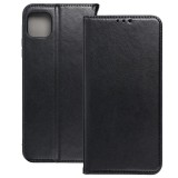 OEM Samsung Galaxy A22 5G könyvtok, fliptok, telefon tok, mágneszáras, bankkártyatartós, fekete, Smart Magnetic