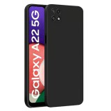 OEM Samsung Galaxy A22 5G szilikon tok, hátlaptok, telefon tok, matt, fekete
