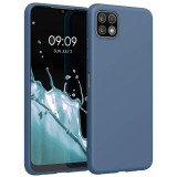 OEM Samsung Galaxy A22 5G szilikon tok, hátlaptok, telefon tok, matt, sötétkék