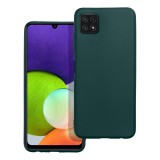 OEM Samsung Galaxy A22 5G szilikon tok, hátlaptok, telefon tok, matt, zöld