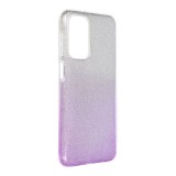OEM Samsung Galaxy A23 5G szilikon tok, hátlaptok, telefon tok, csillámos, lila-ezüst, Shining Case