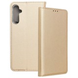 OEM Samsung Galaxy A25 5G könyvtok, fliptok, telefon tok, bankkártyatartós, mágneszáras, arany, Smart Case book