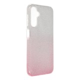 OEM Samsung Galaxy A25 5G szilikon tok, hátlaptok, telefon tok, csillámos, pink-ezüst, Shining Case