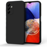 OEM Samsung Galaxy A25 5G szilikon tok, hátlaptok, telefon tok, velúr belsővel, matt, fekete, Silicon