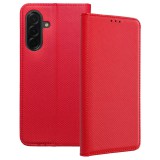 OEM Samsung Galaxy A26 5G könyvtok, fliptok, telefon tok, bankkártyatartós, mágneszáras, piros, Smart Case book