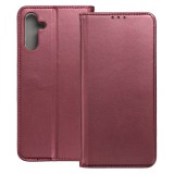 OEM Samsung Galaxy A26 5G könyvtok, fliptok, telefon tok, mágneszáras, bankkártyatartós, bordó, Smart Magnetic